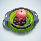 Collapsible Silicone Drain Basket for Fruits and Vegetables
