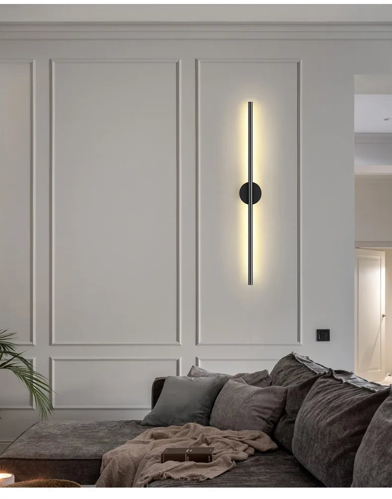 Modern Nordic LED Long Wall Lamp for Bedroom and Living Room