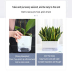 Self-Watering Magnetic Plant Pot with Cotton Rope for Garden