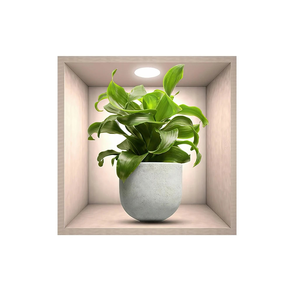 3D Bonsai Vinyl Wall Sticker – Removable Peel & Stick Decor