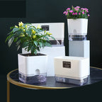 Self-Watering Magnetic Plant Pot with Cotton Rope for Garden