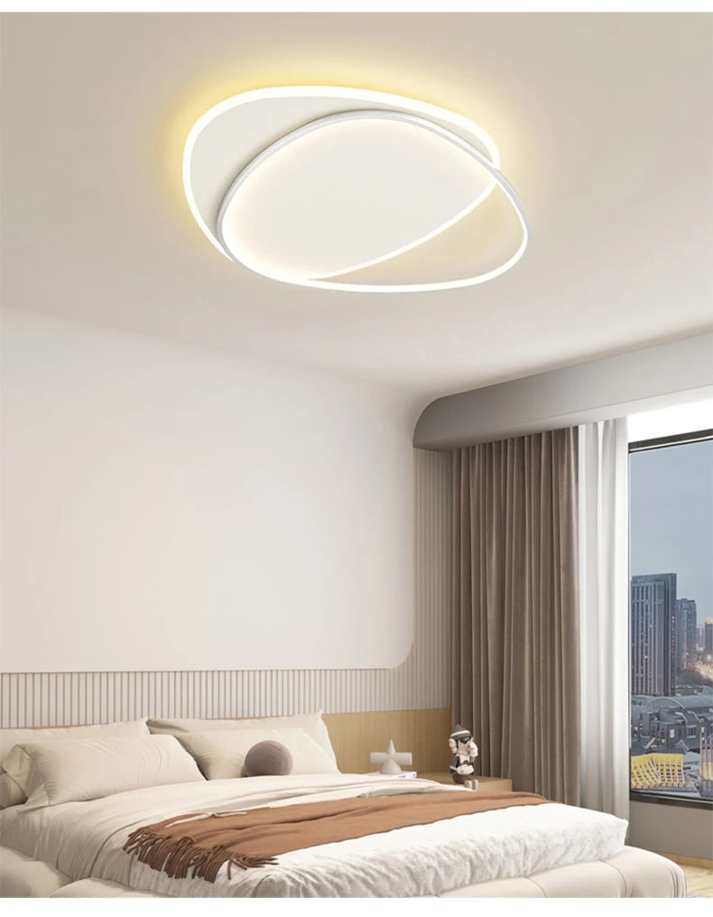 QIYIMEI Modern LED Chandelier for Bedroom and Living Room