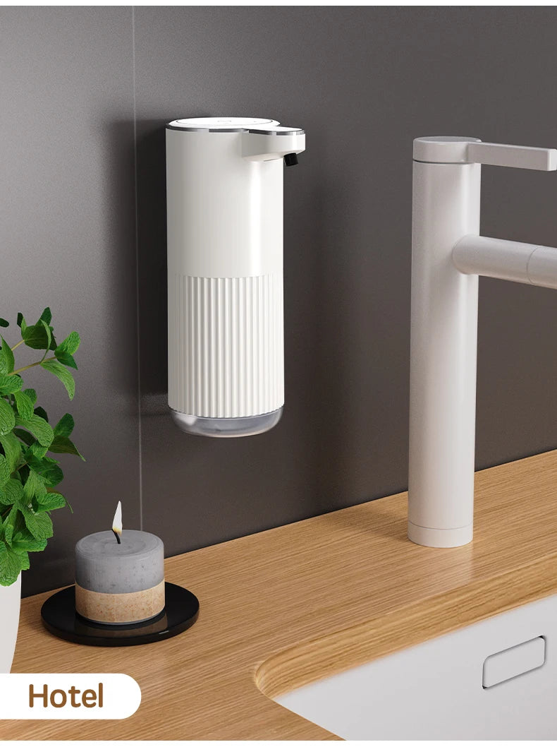 360ML Wall-Mounted Waterproof Soap Dispenser – Rechargeable & Adjustable