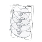 Kitchen Pot Cover Holder Rack – Rustproof Wall Hanging Organizer