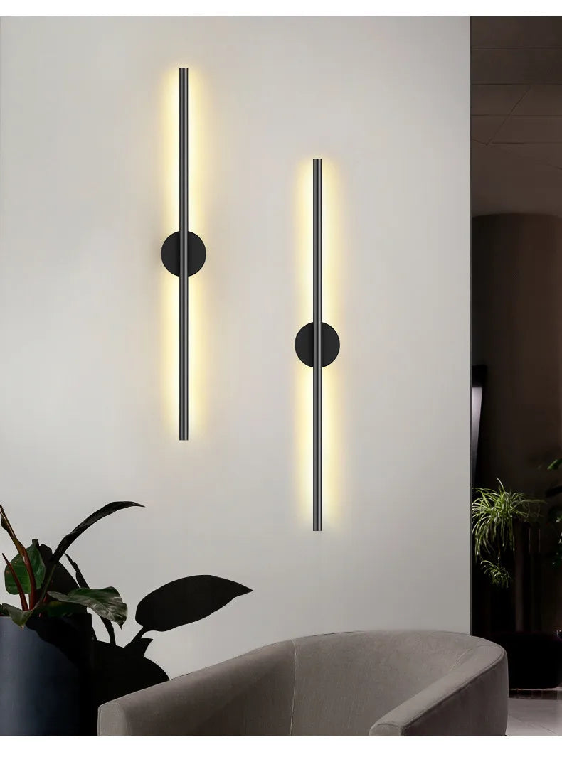 Modern Nordic LED Long Wall Lamp for Bedroom and Living Room