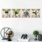 3D Bonsai Vinyl Wall Sticker – Removable Peel & Stick Decor