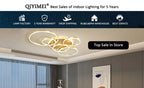 QIYIMEI Modern LED Chandelier for Bedroom and Living Room