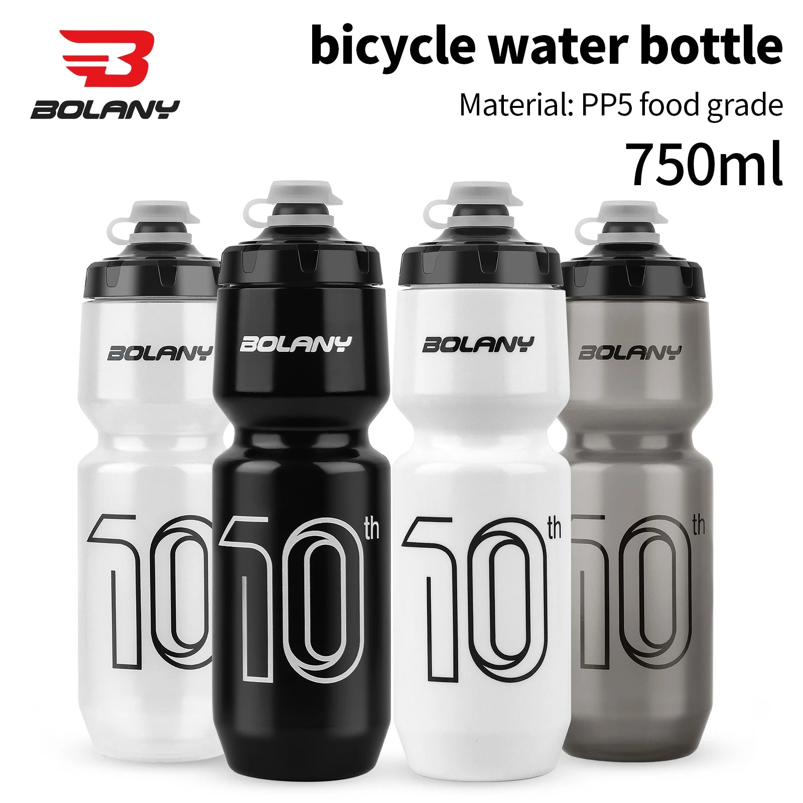BOLANY 750ML Leak-Proof Bicycle Water Bottle for Cycling & Fitness