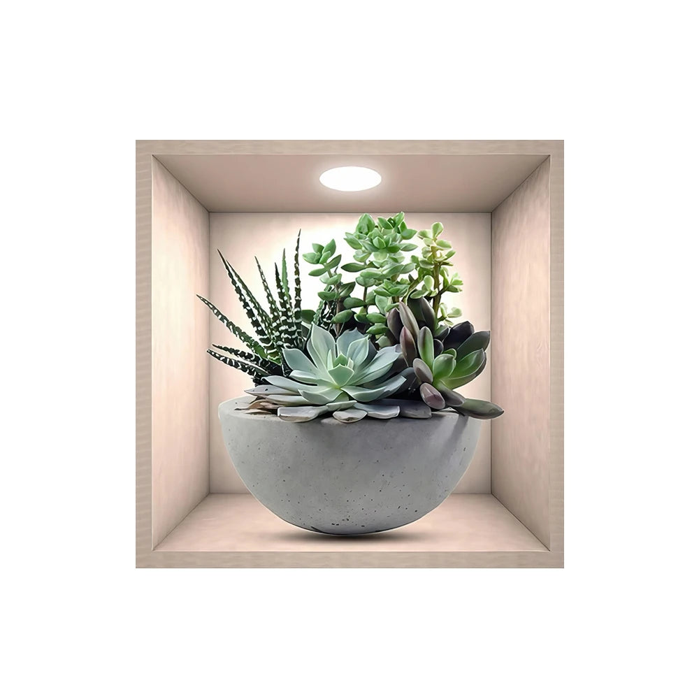 3D Bonsai Vinyl Wall Sticker – Removable Peel & Stick Decor