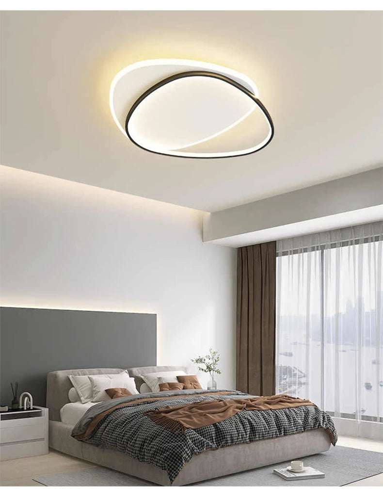 QIYIMEI Modern LED Chandelier for Bedroom and Living Room