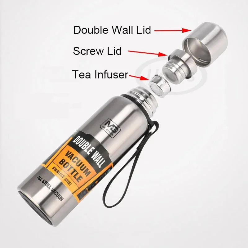 UPORS Large Capacity Stainless Steel Vacuum Insulated Thermos Bottle
