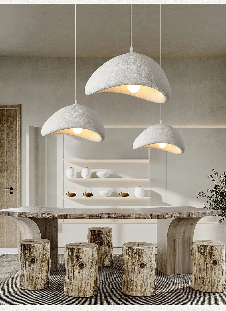 Nordic Wabi Sabi LED Pendant Light for Living & Dining Room