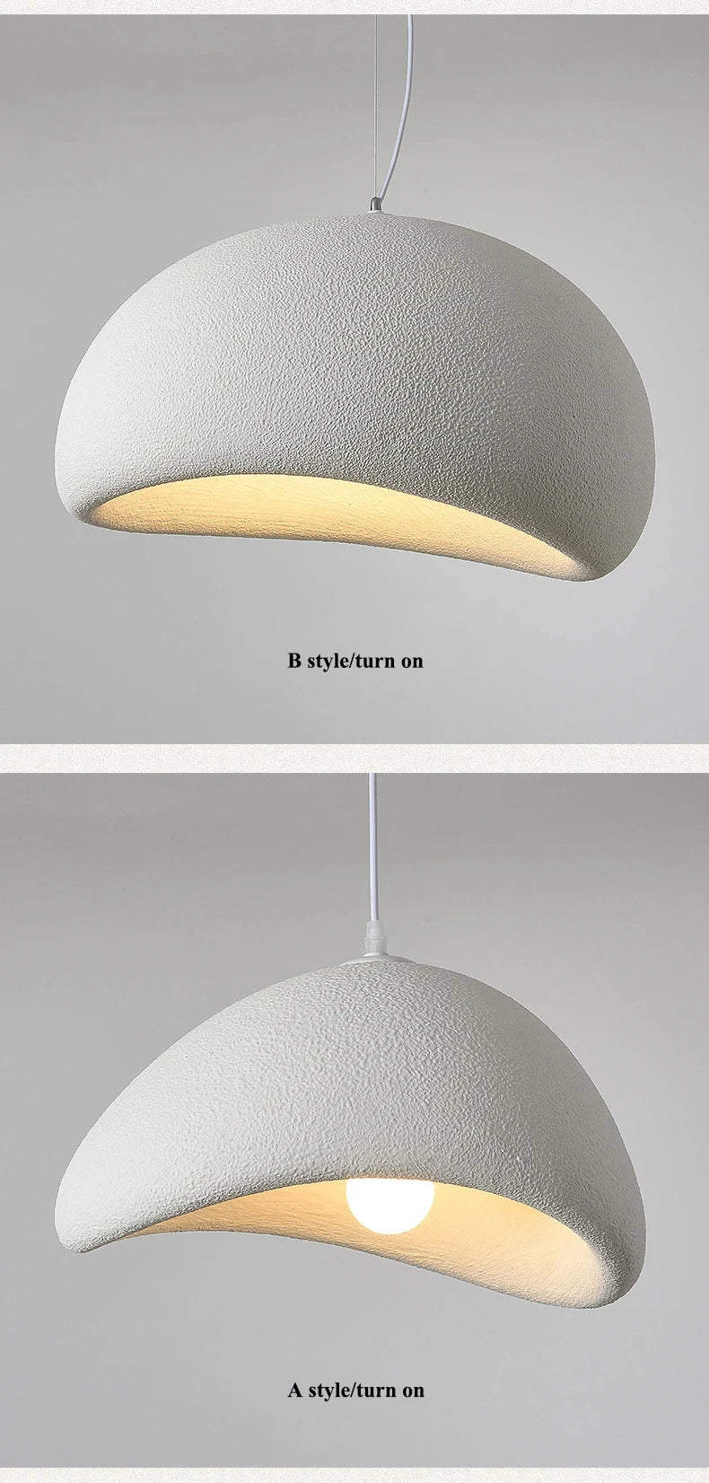 Nordic Wabi Sabi LED Pendant Light for Living & Dining Room